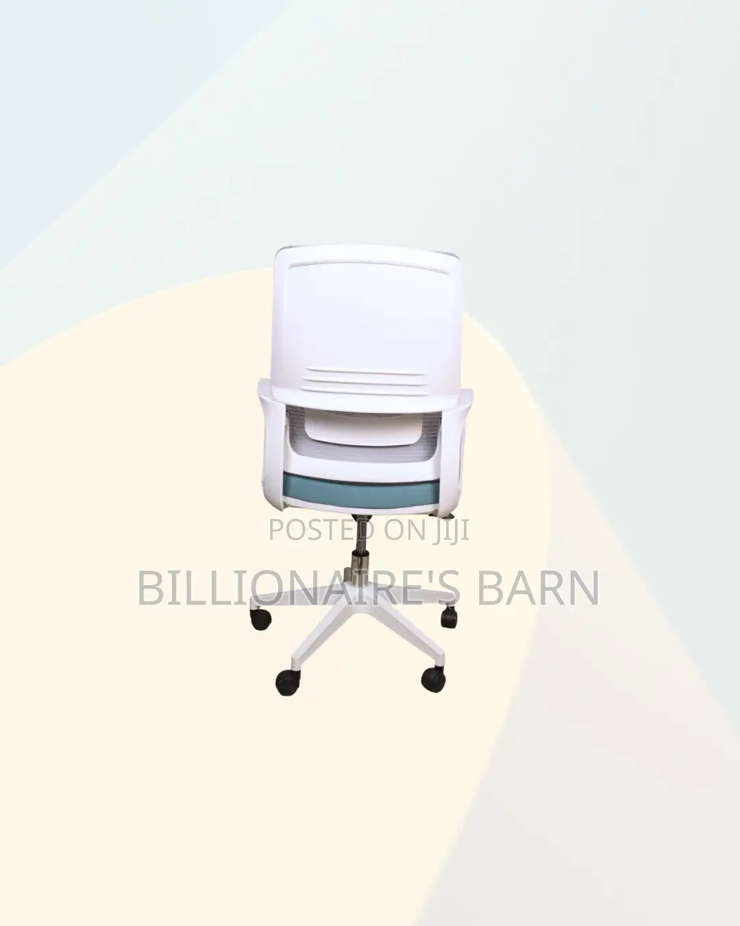 Practical White Mid Back Mesh Office Chair for Office Meeting Comfort