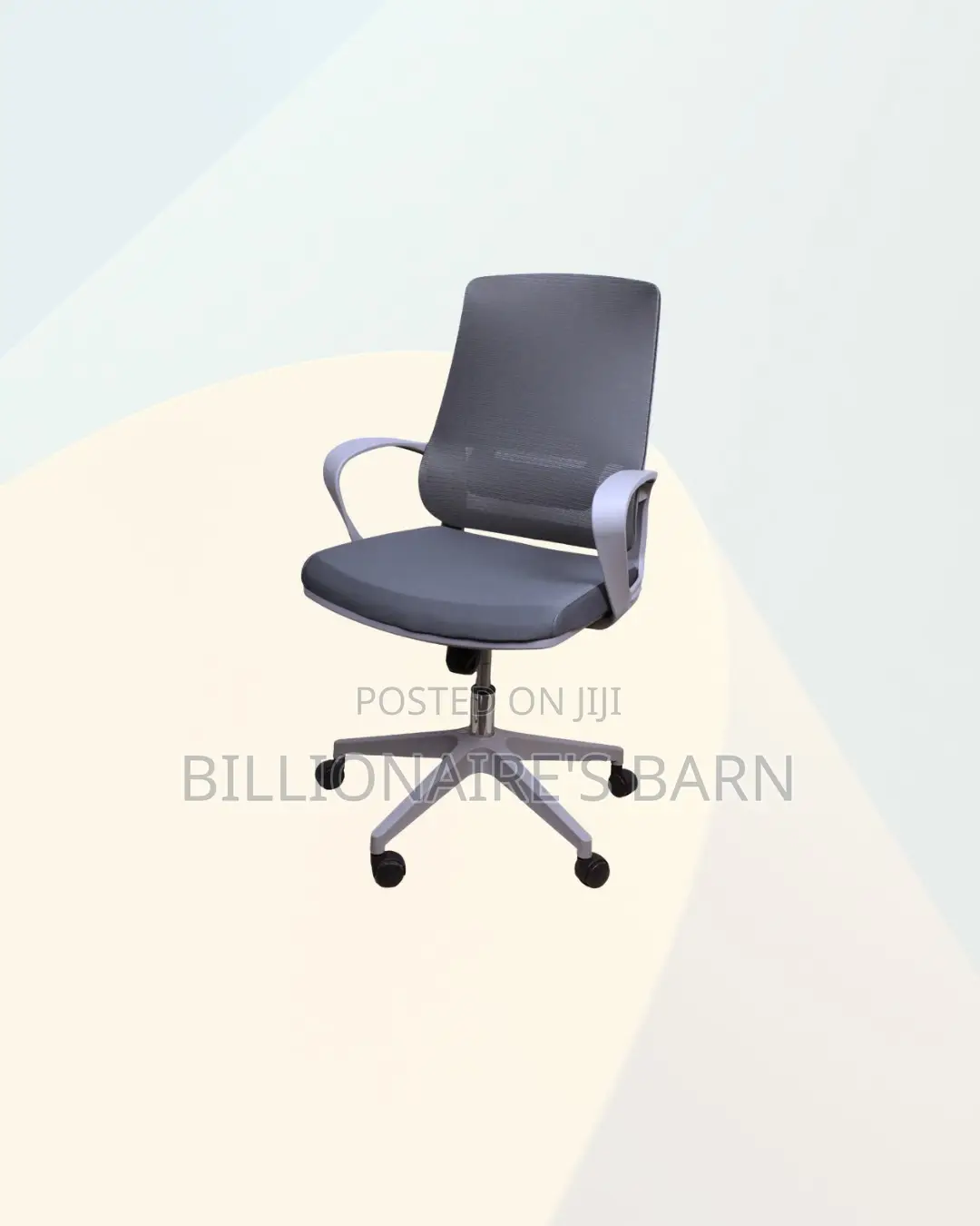 Practical Grey Mid Back Mesh Office Chair for Office Meeting Comfort