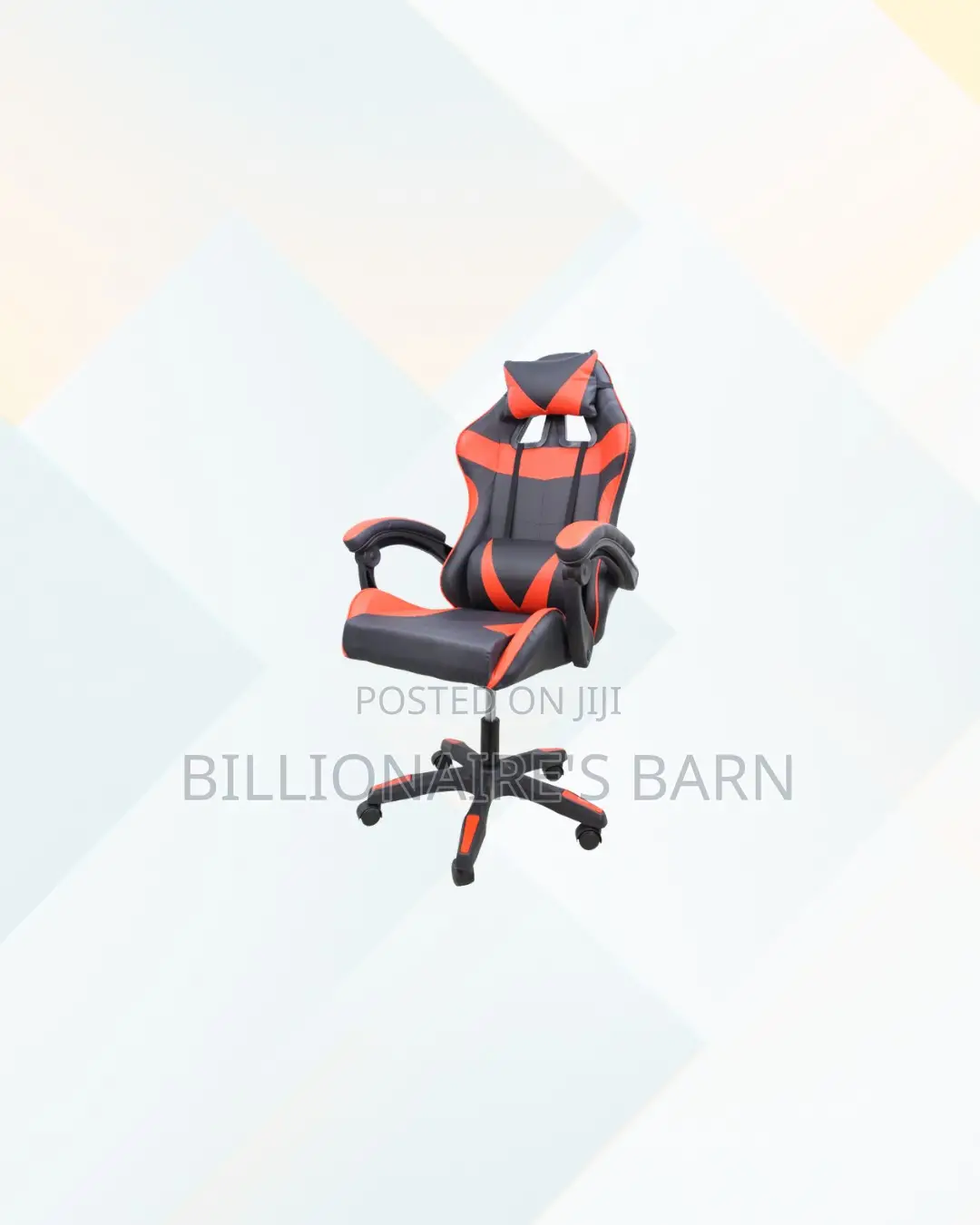 Practical Red Racing Gaming Chair Ergonomic Support for Game Comfort