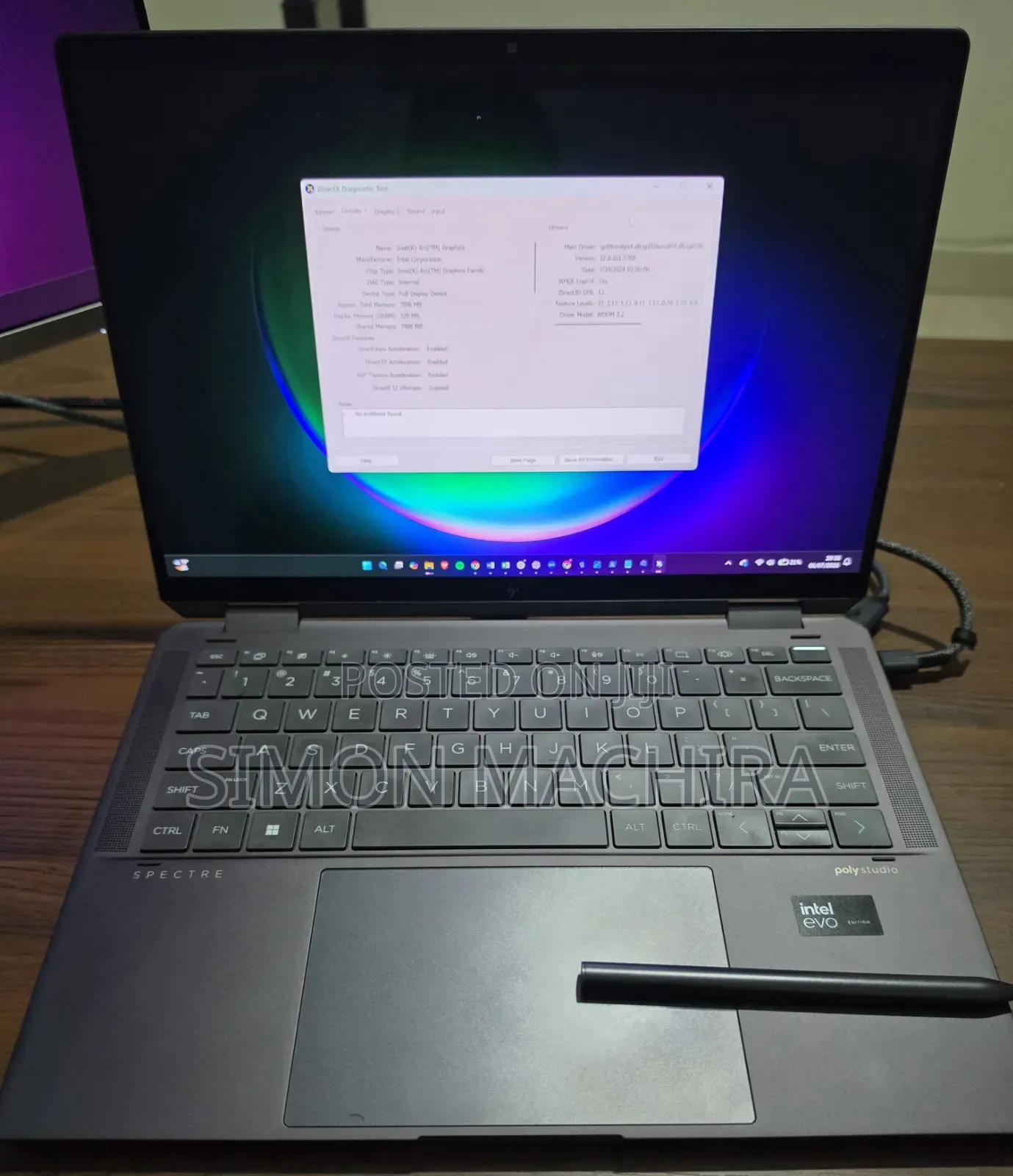 Laptop HP Spectre X360 16GB SSD 1T