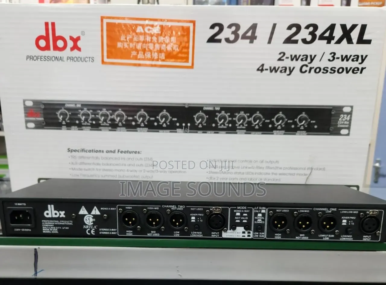 DBX 234xl Professional 2-Way/3-Way/4-Way Crossover – Brand New