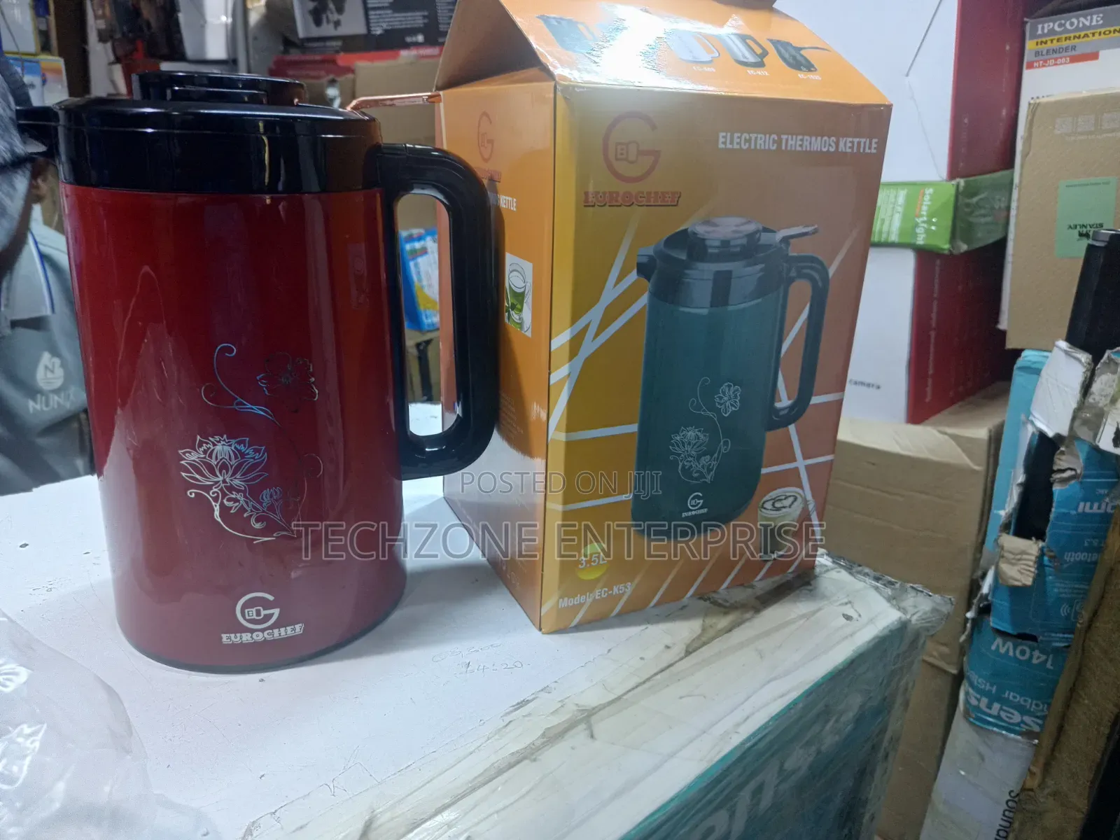 Eurochef 3.5 Litres 2 In1 Cordless Kettle With Thermal 