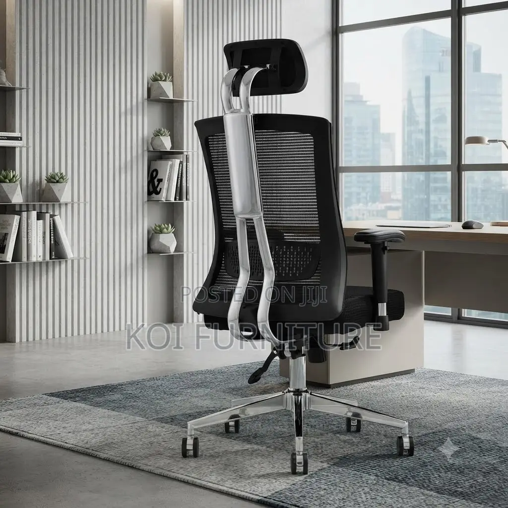 Office Chairs; Ergonomic Office Fabric Chairs With Star Cross Legged
