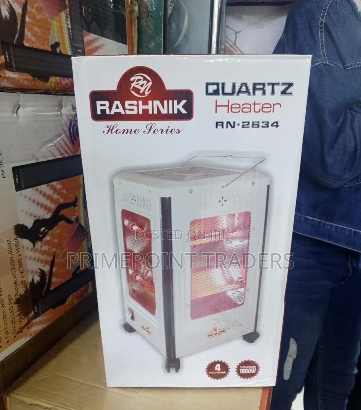 Rashnik 5 Sided Room Quartz Heater,Simple Versatile Operation