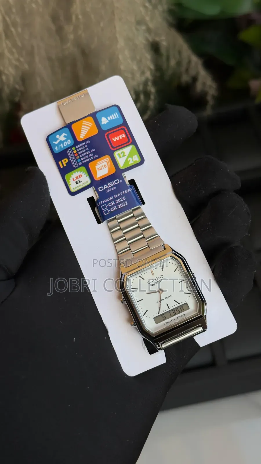 Casio Dual Display Stainless Steel Watch