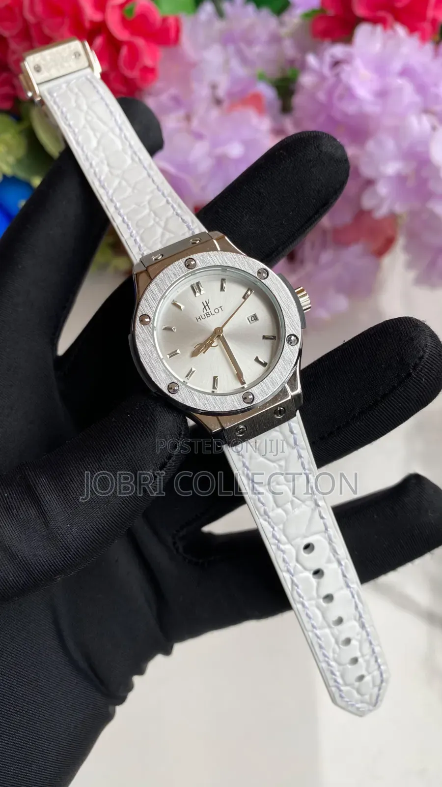 Ladies Hublot Leather Strap Watch