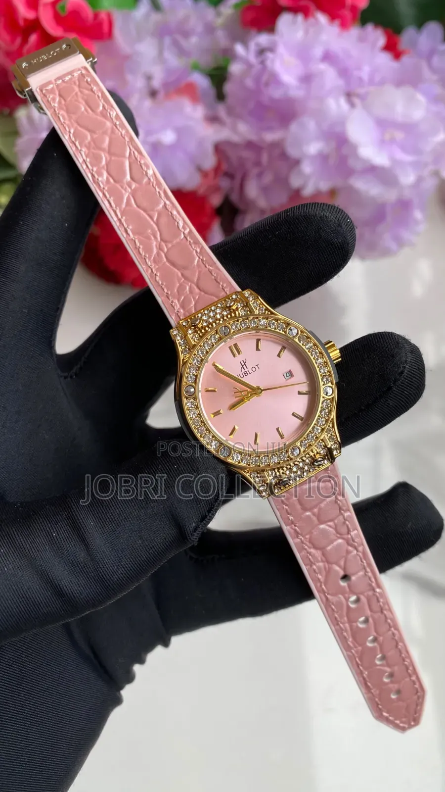 Ladies Hublot Leather Strap Watch