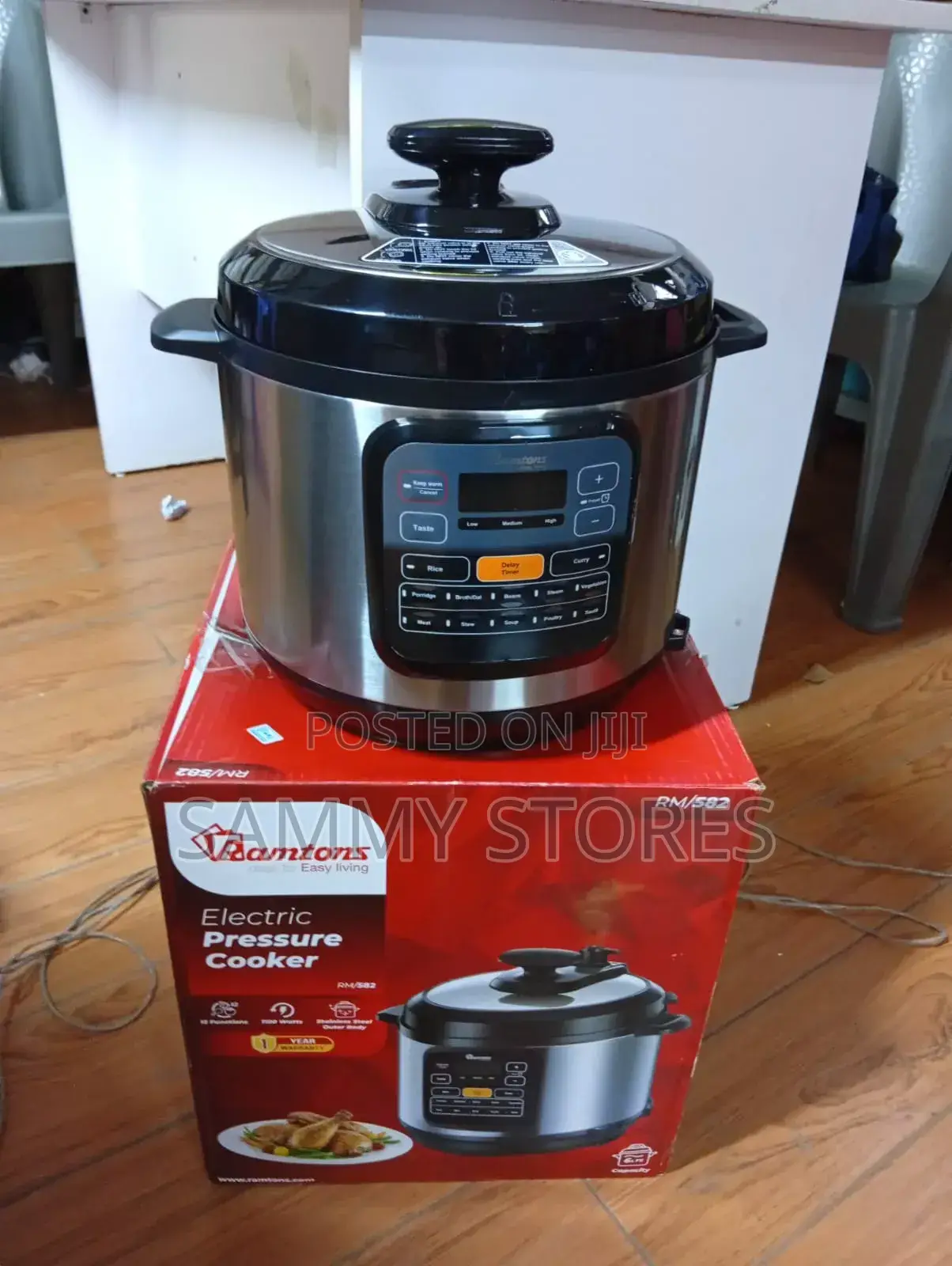 Ramtons Rm/582 6l Electric Pressure Cooker Digital Multi Cooker