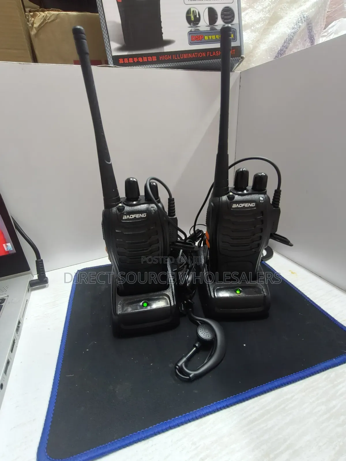 Baofeng 888s Handheld Two-Way Radio With Earpiece Support