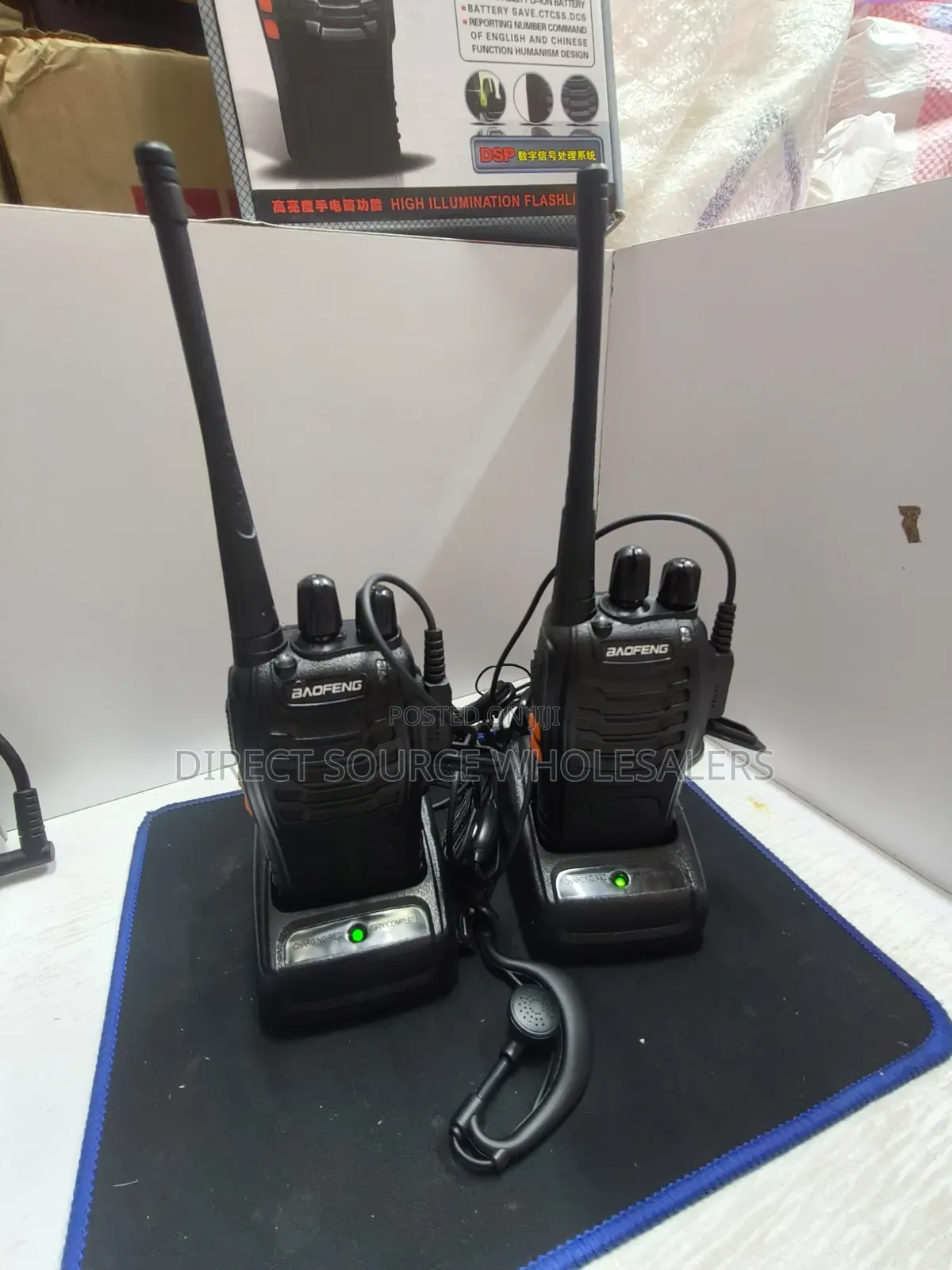 Baofeng 888s Handheld Two-Way Radio With Earpiece Support