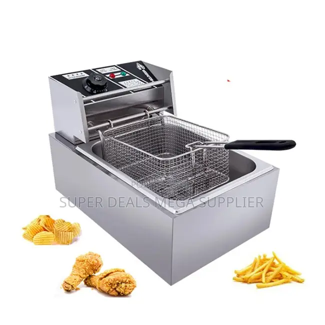 Premium 4l/6l/10l Electric Single Tank Stainless Steel Deep Fryer