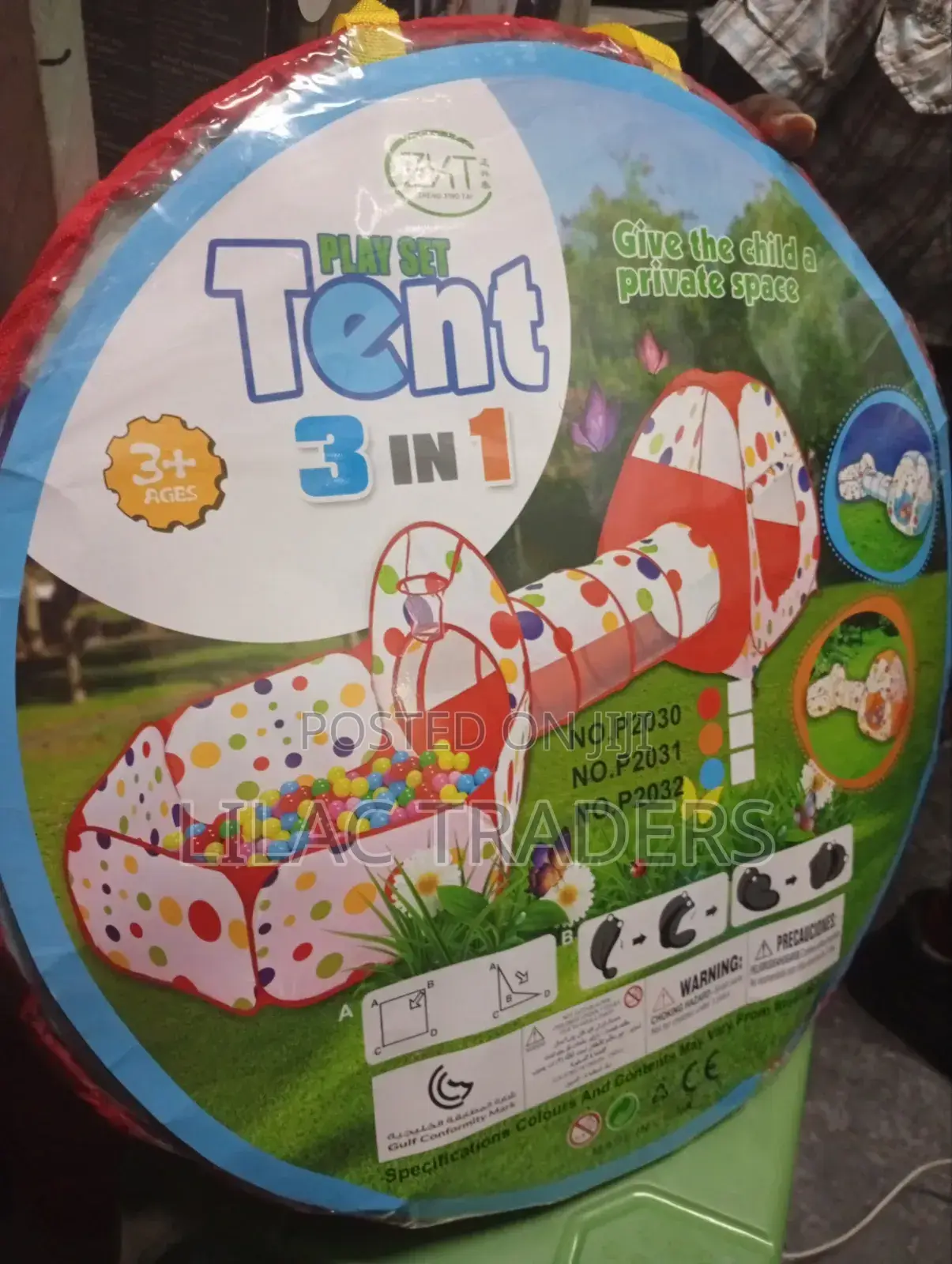 Play Set Tent 3 in 1 for Kids _ Pink and Blue Colour