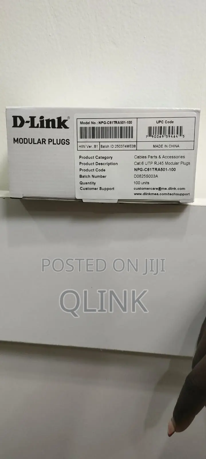 D-Link Rj45 Cat6 Connectors 100 PCS