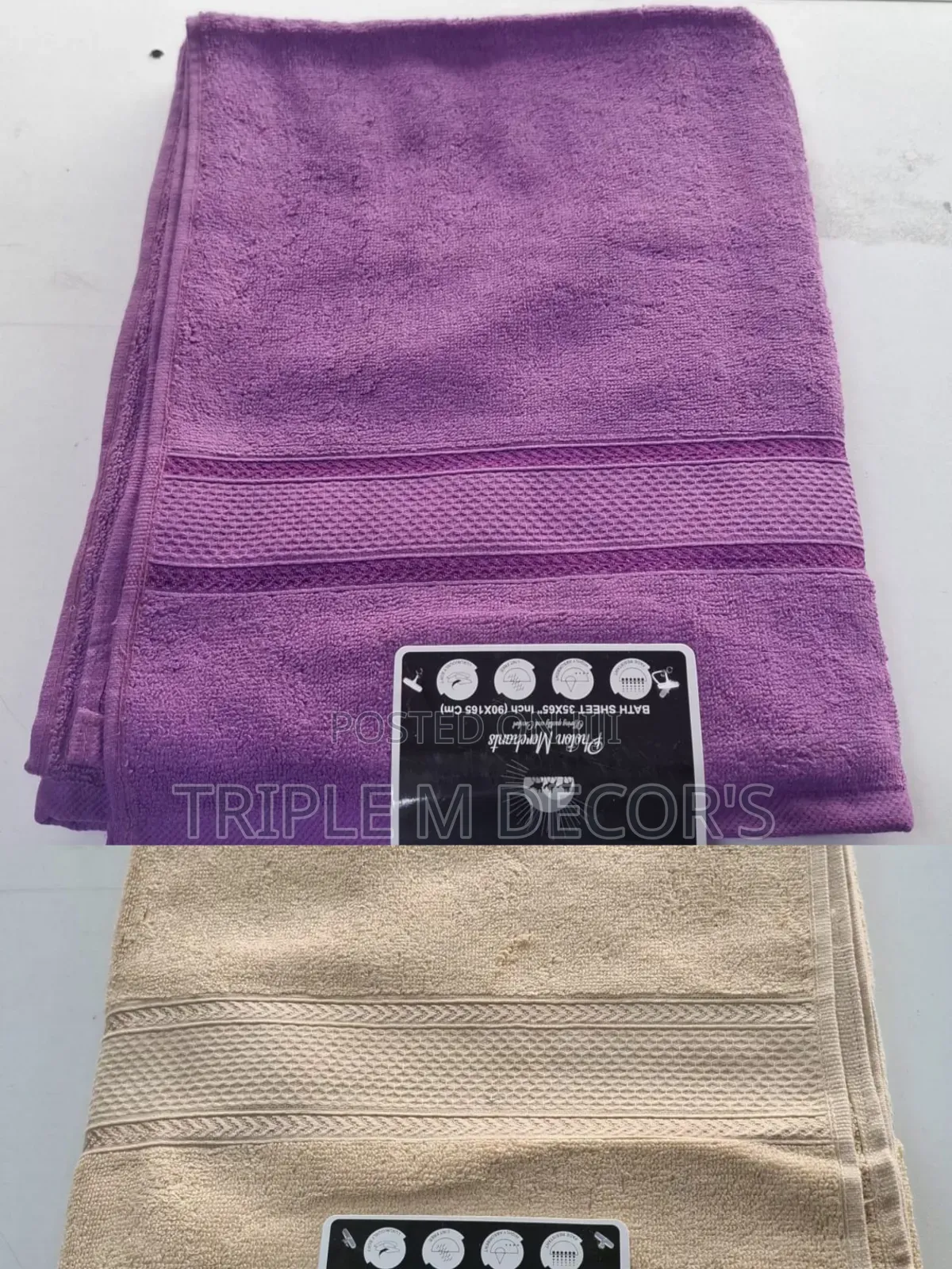 Large Cotton Towels100 by 150