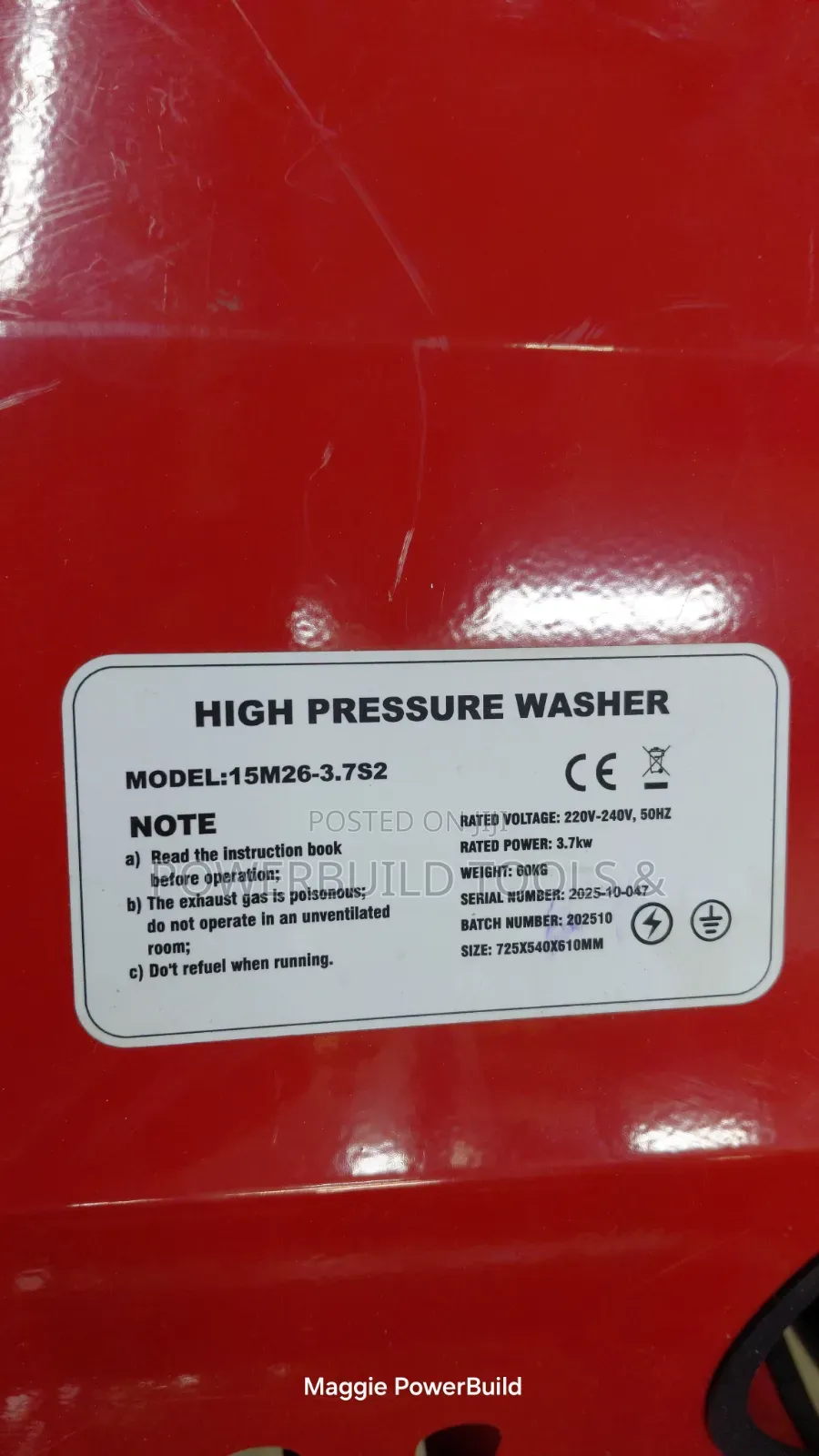 Pioneer 3450 Psi Commercial Electric High-Pressure Washer With 5hp