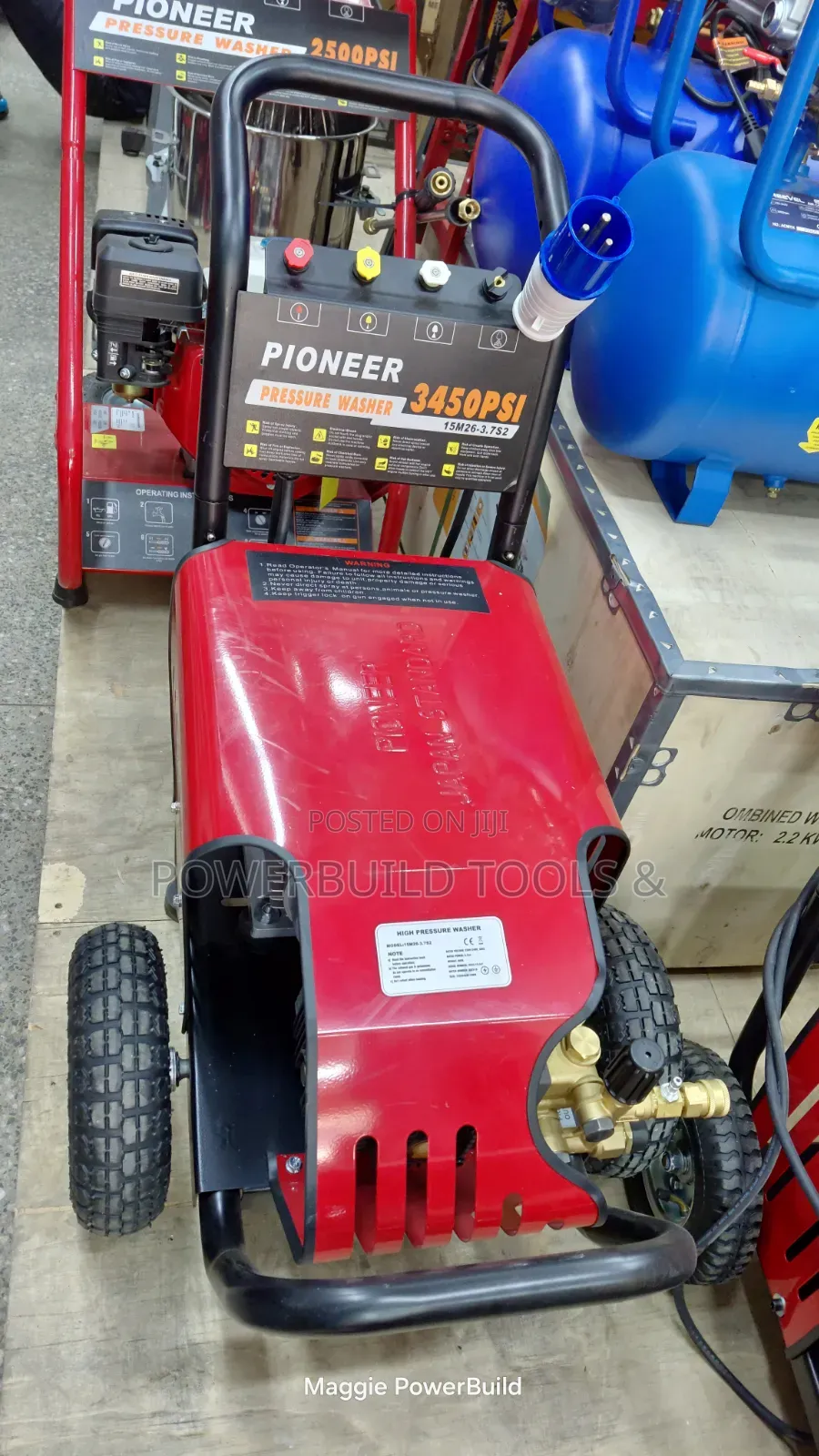 Pioneer 3450 Psi Commercial Electric High-Pressure Washer With 5hp