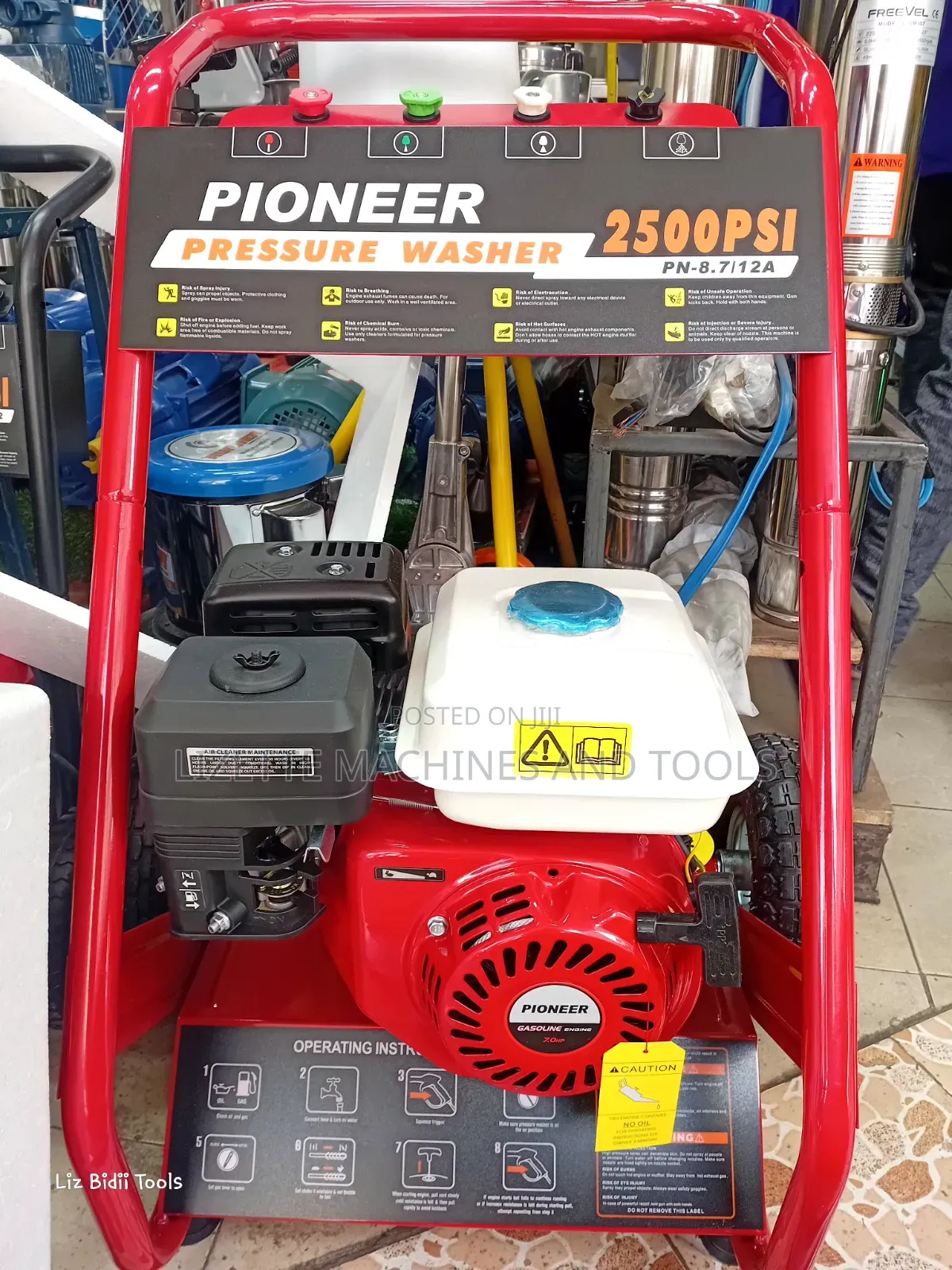 Pioneer 2500psi Gasoline High Pressure Washer/Carwash Machine