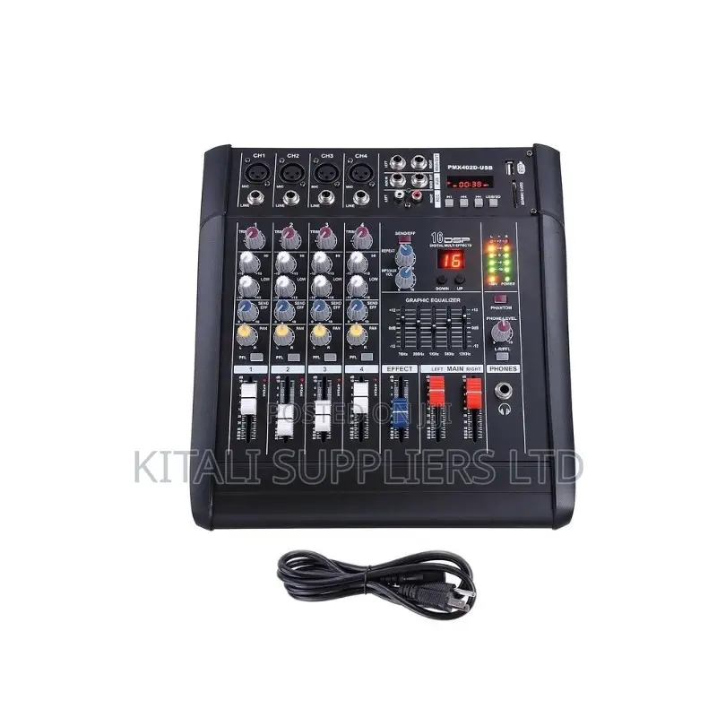 4-Channel Audio Mixer – Compact Professional Sound Console