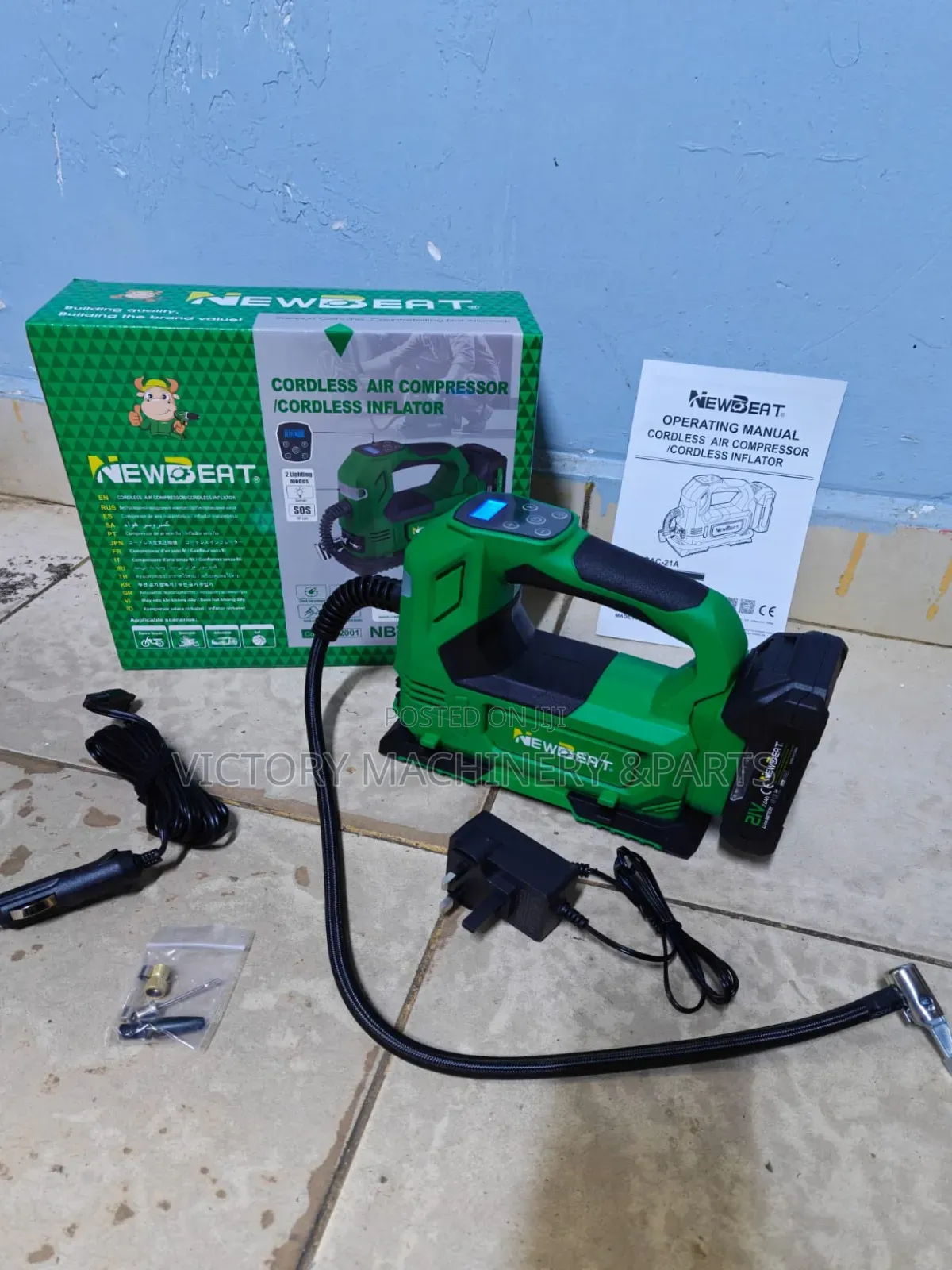Newbeat Cordless Air Compressor / Cordless Inflator