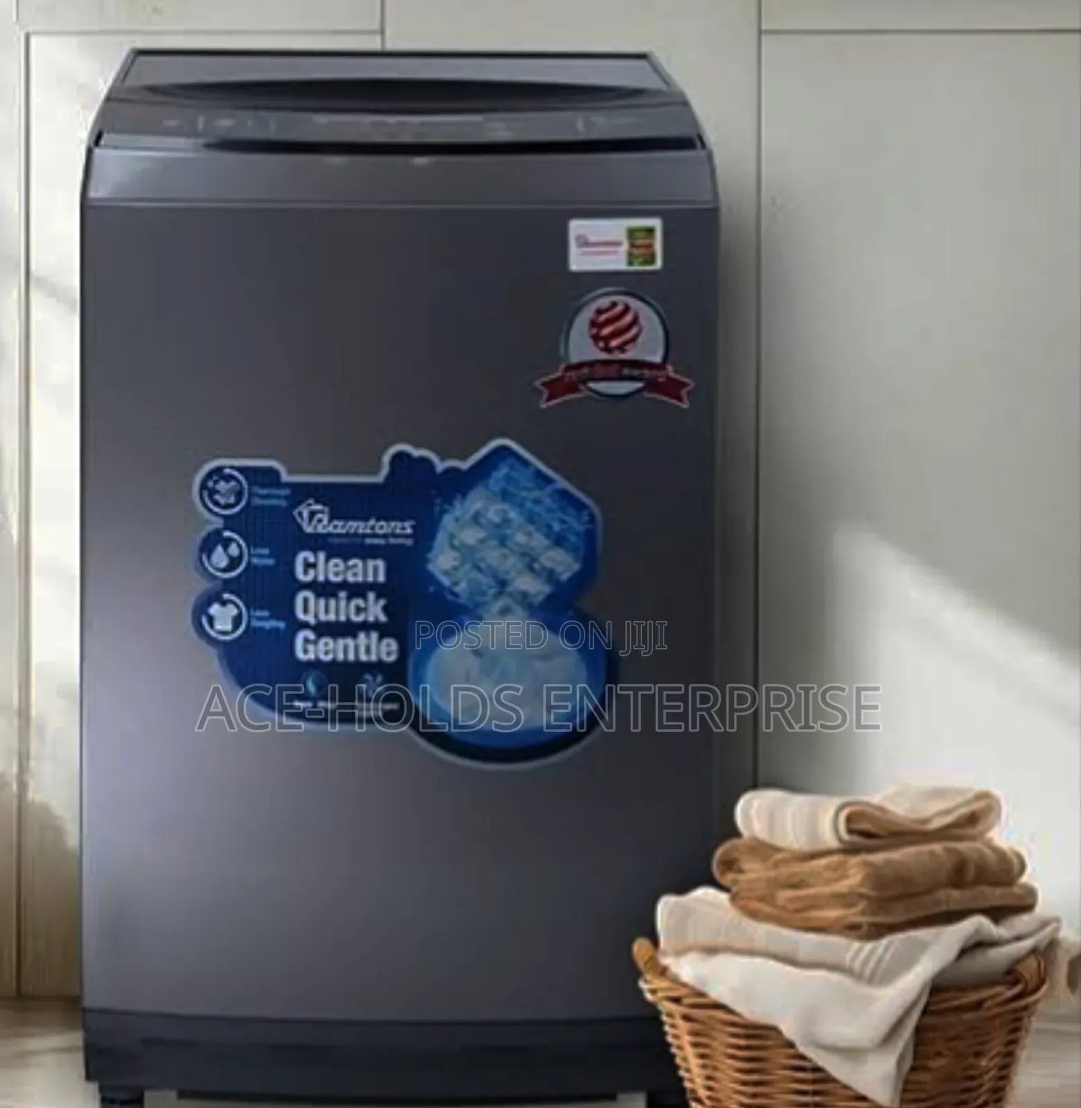 Ramtons Washing Machine 12kg - Top Load Magic Cube Full Automatic