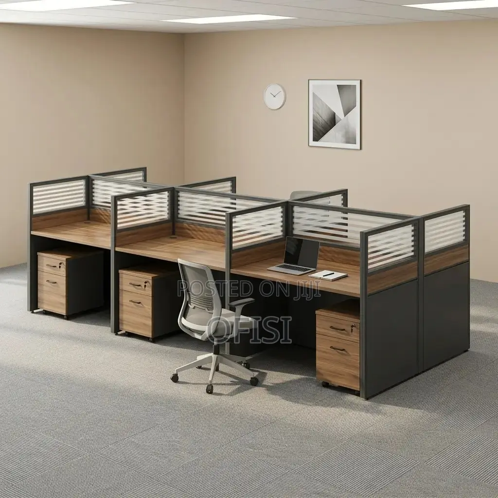 Office Workstation; 6-Persons Modular New Office Workstation