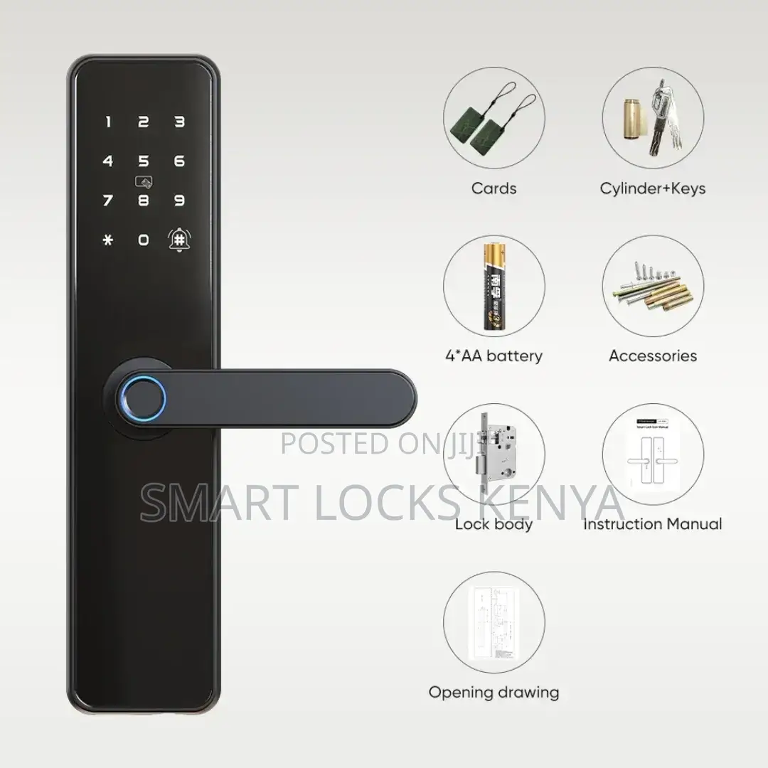 Smart Lock Keyless Entry Fingerprints Password