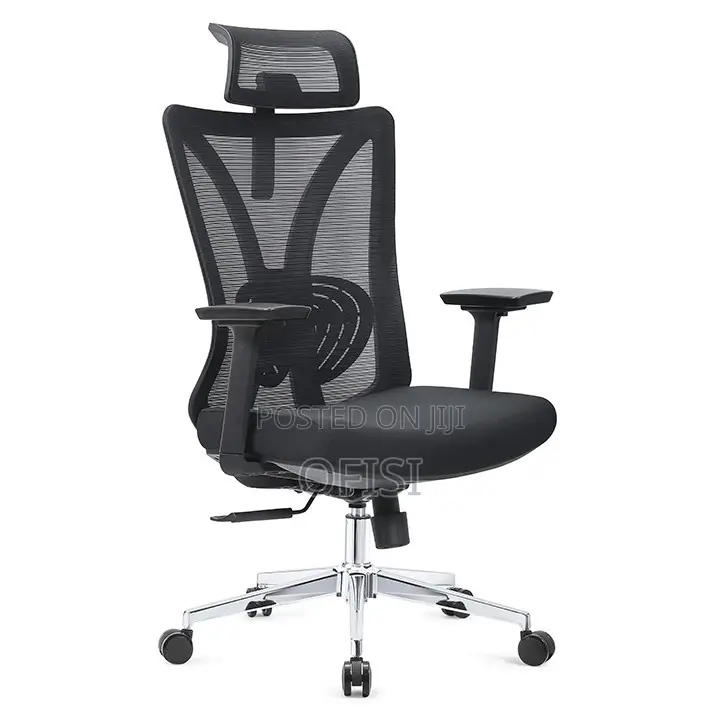 Office Chair; Ergonomic Mesh-Back Office Chair