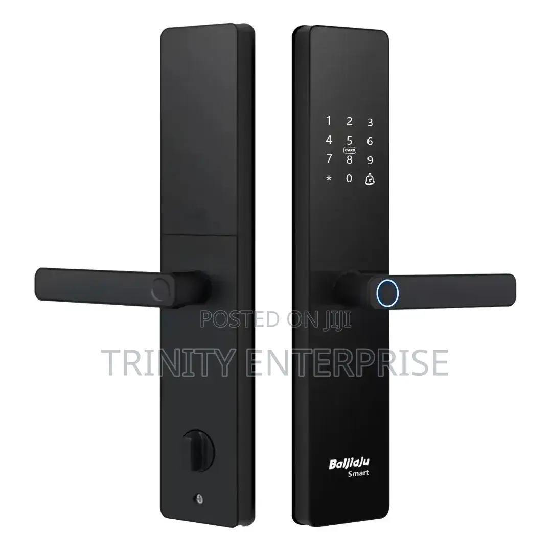 Smart Lock Black Electric Fingerprints Passwords Cards Digital Lock