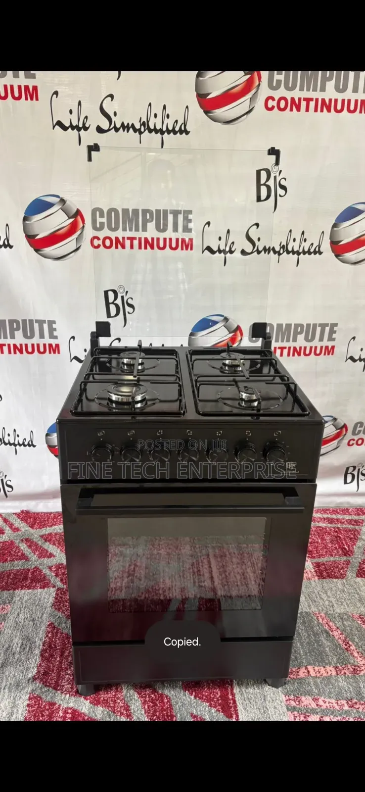 BJS 4gas Electric Oven 60 by 60 Free Standing Cooker