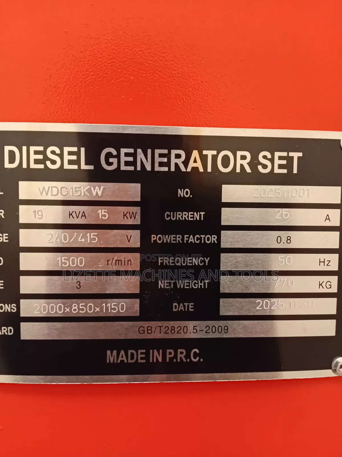 Pyramid 20kva Water Cooled Diesel 3-Phase Generator With Inbuilt Ats
