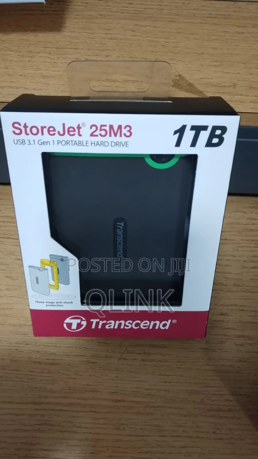 Transcend 1tb USB 3.1 Storejet 25m3 Portable Hard Drive