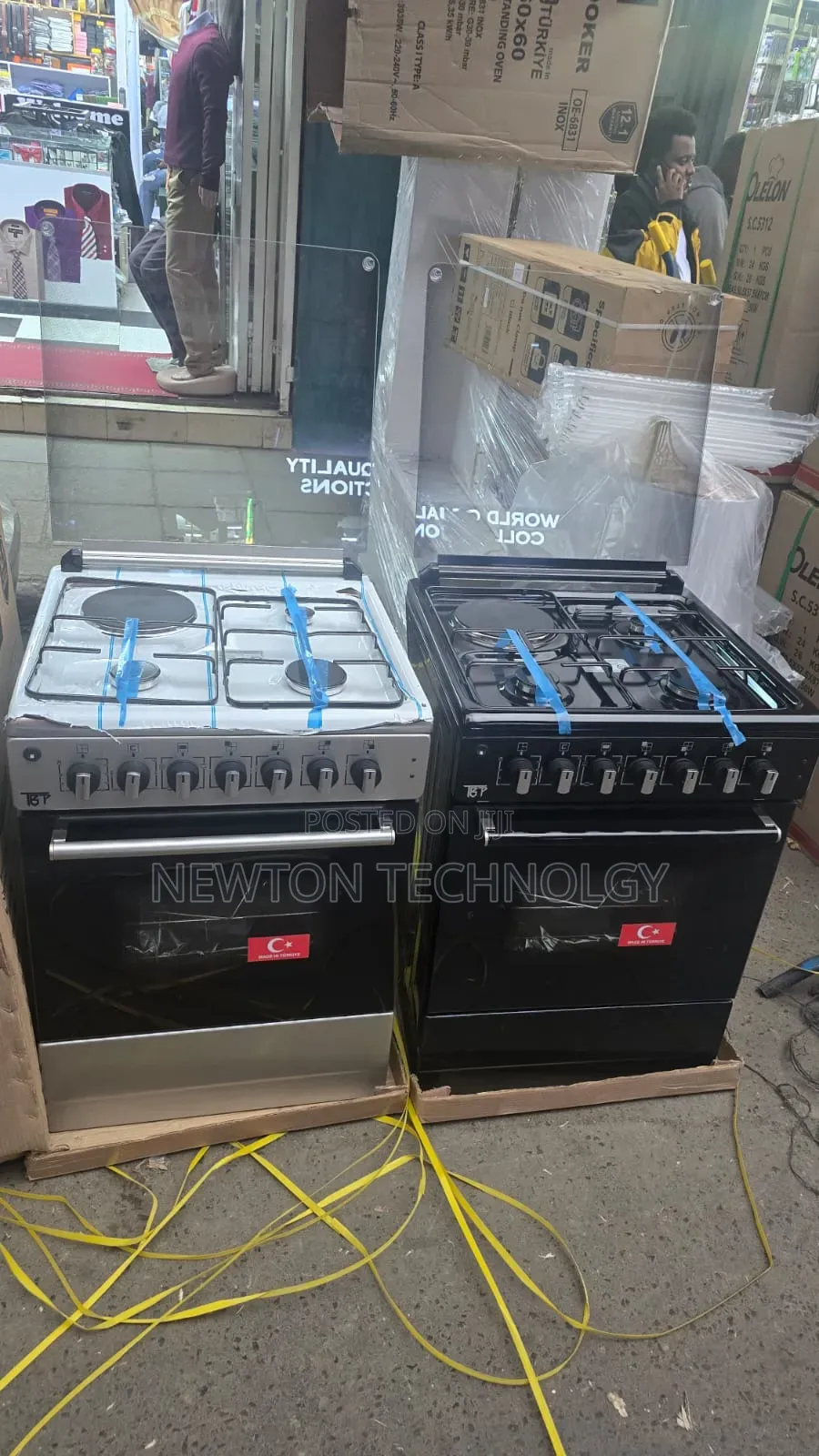 TBP Made in Turkey 60×60 Cm 3 Gas + 1 Electric Turbo Fan