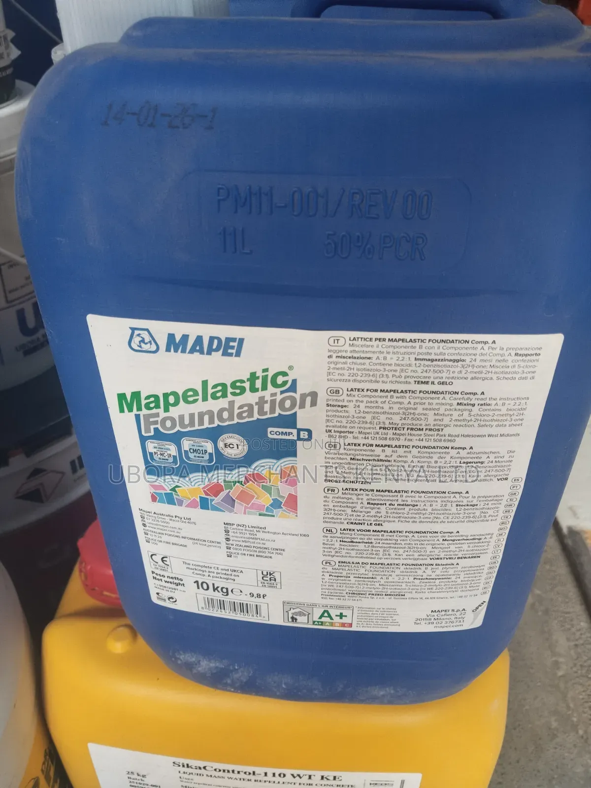 Two-component Mapelastic Foundation Waterproofing Chemical