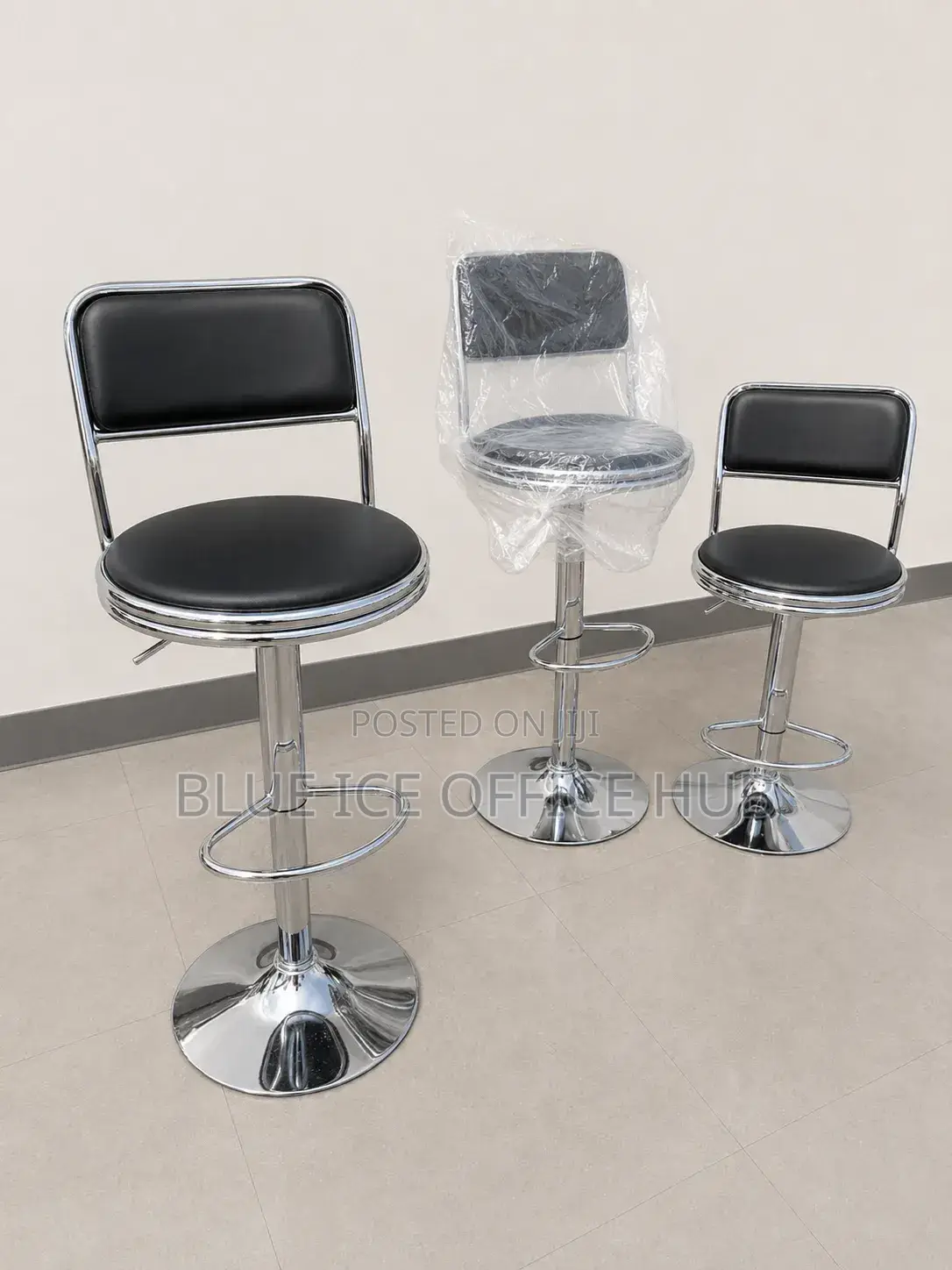 High Back Adjustable Stool