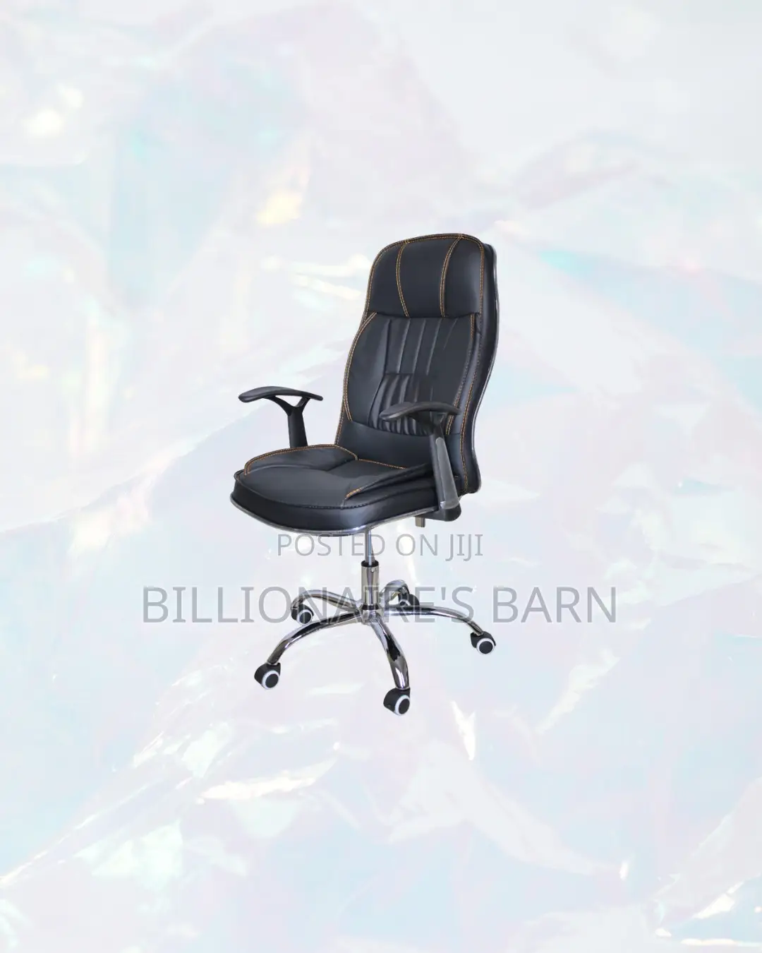 Practical Executive Leather Office Chair High Back for Desk Use