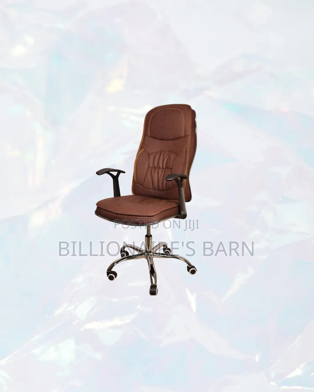 Practical Ergonomic Executive Leather Chair High Back for Desk Use