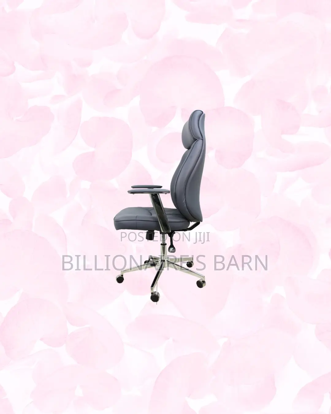 Grey Executive Leather Chair High Back for Fast Paced Workdays