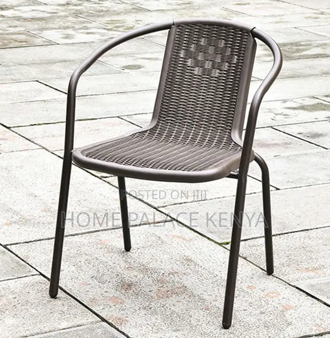 Outdoor Chair: Iron Cane Waterproof Balcony Chair