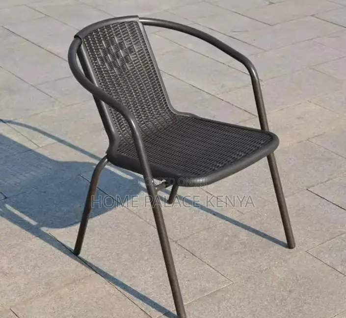 Outdoor Chair: Iron Cane Waterproof Balcony Chair