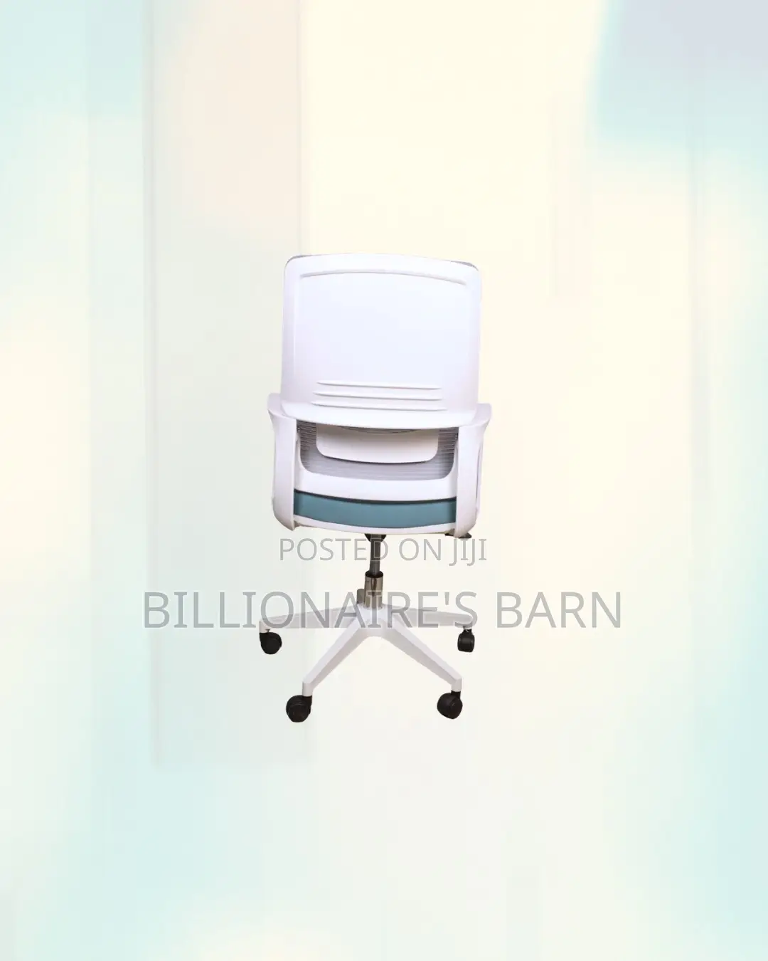 Practical White Mid Back Mesh Office Chair for Small Office Layouts