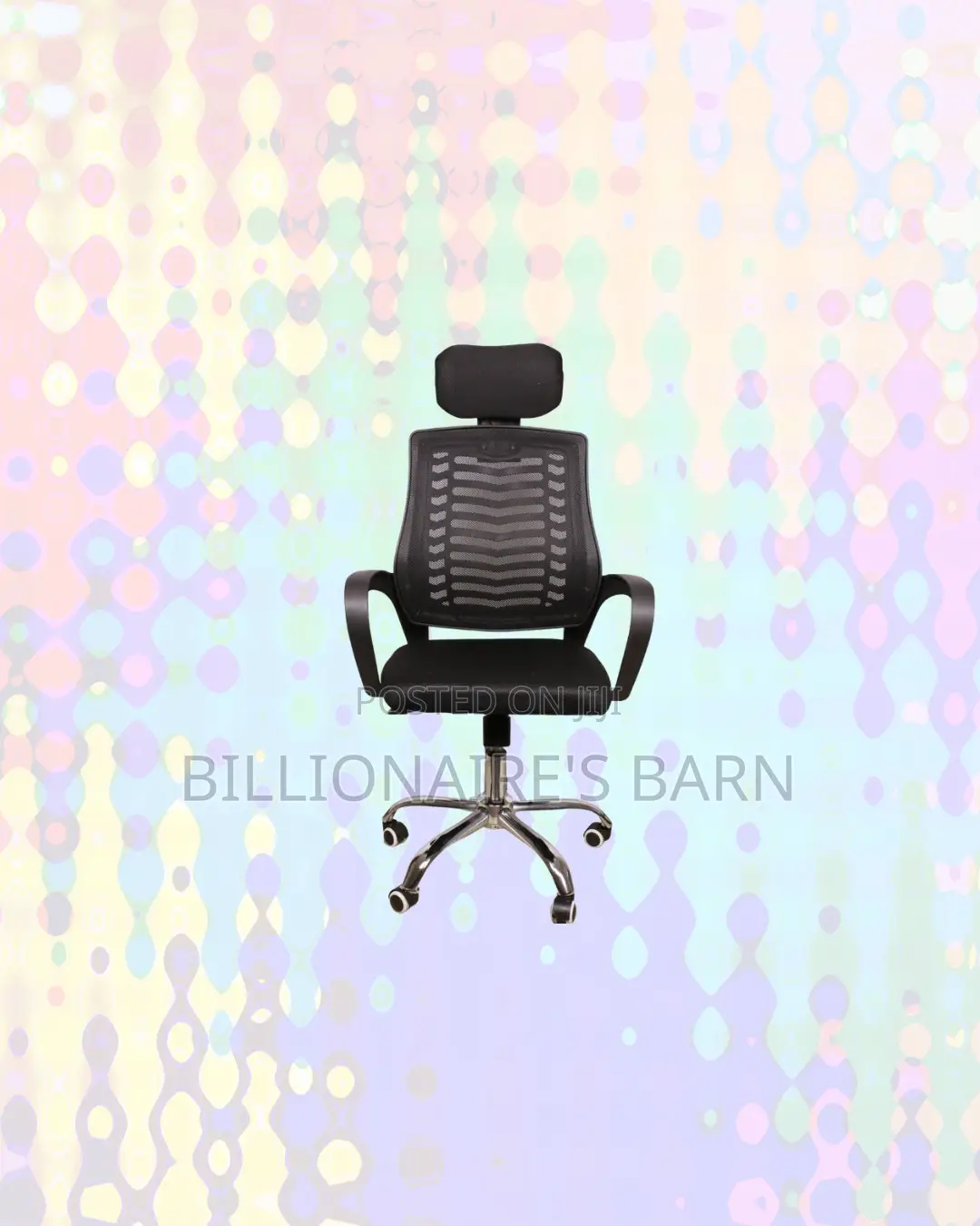 Practical Secretarial Chair With Headrest for Executive Office Style