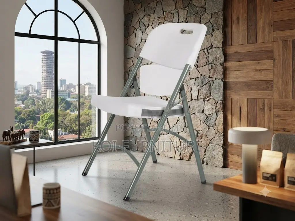 Office Chairs; White Foldable Home Office and Outdoor Chairs