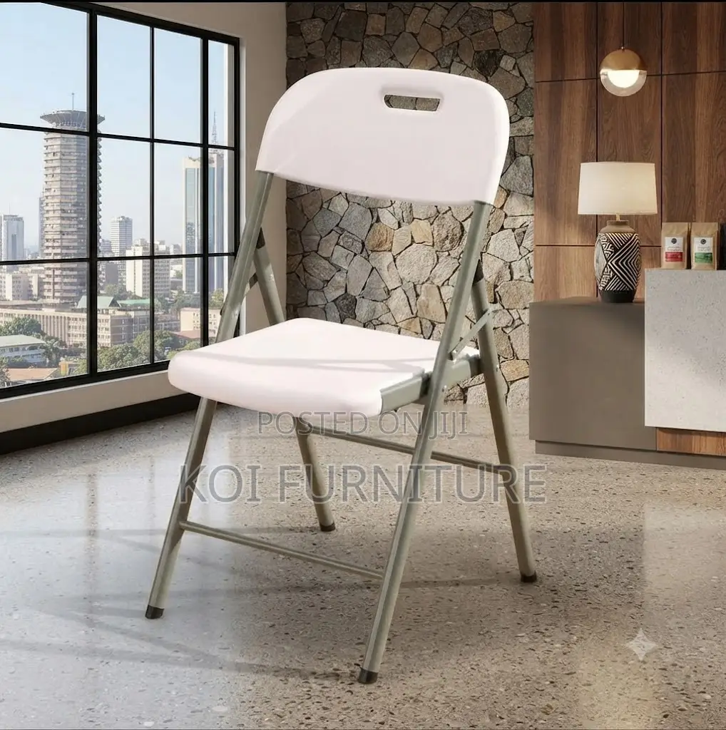 Office Chairs; White Foldable Home Office and Outdoor Chairs