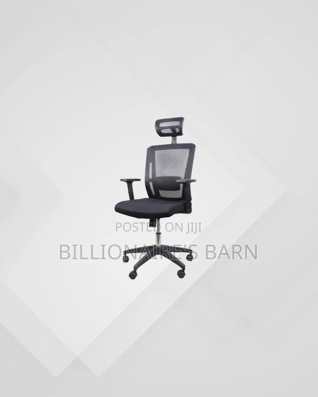 Black Mesh Chair With Nylon Base for Everyday Seating Comfort