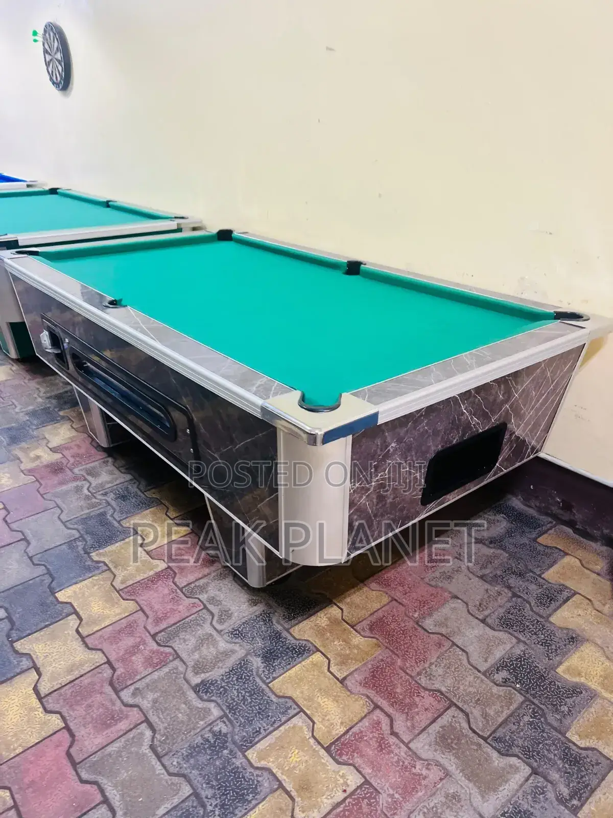 Heavy Duty Pool Table – Marble Top With Balls Cue Sticks 