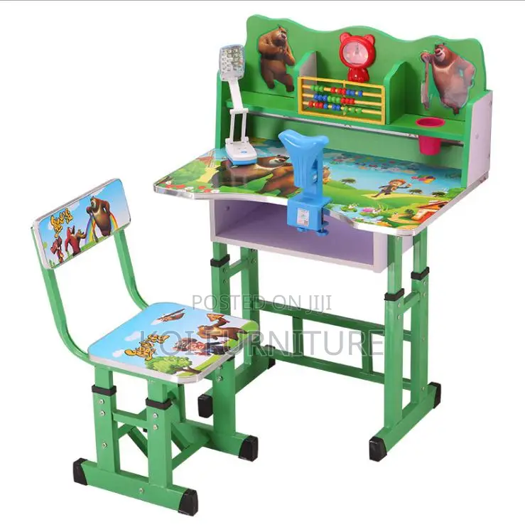Home Desk; Brown Home Schooling Kids Desk Chair Sets