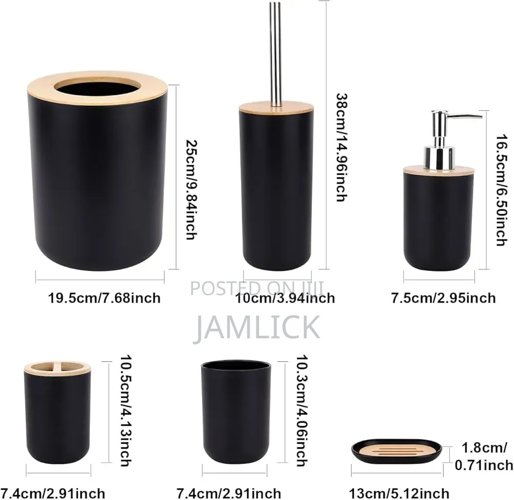 6pc Bathroom Can Organizer Set - Pm