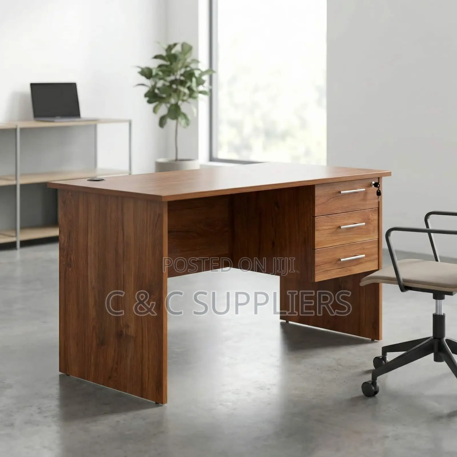 Clerical Brown Customized Computer Desk