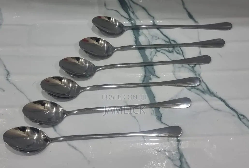 6pcs Boyuan Stainless Steel Long Tea Spoon Set - Pm