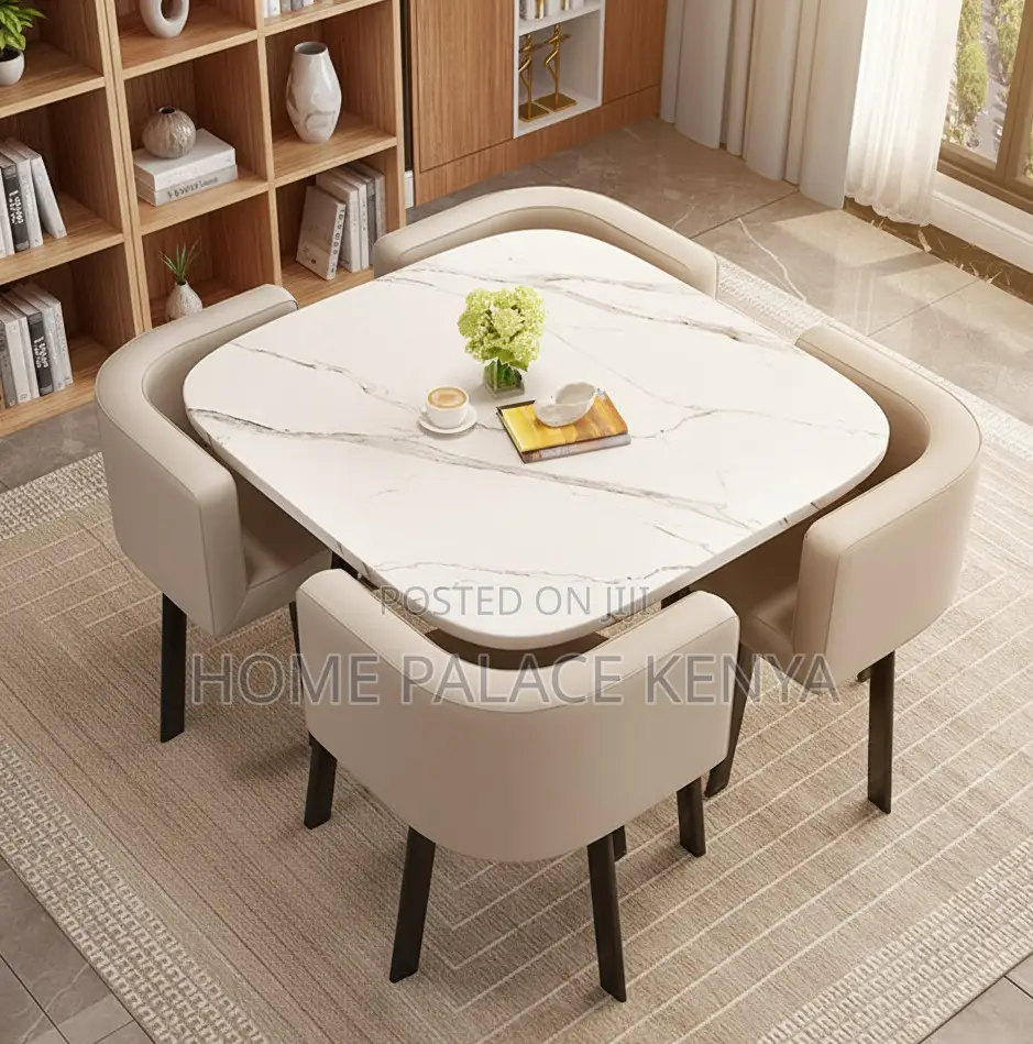 Dining Set: 4 Seater Live Edge Luxury Dining Set